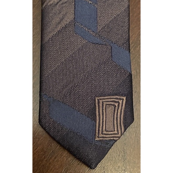 Alberto Zerra Roma New York Hand Made Silk Blend Men’s Neck Tie Made In China - Picture 6 of 9
